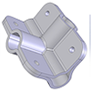 half inch tube connector cad model